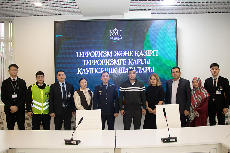Алматы қаласының полиция департаментінің өкілдері “Терроризм және қазіргі терроризмге қарсы қауіпсіздік шаралары” тақырыбында мазмұнды семинар өткізді